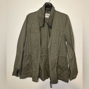 Ashley by 26 International Outerwear Olive Green Utility Jacket